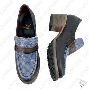 Freebird by Steven Blue and Brown Heels